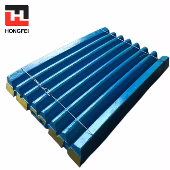 Wear Resistant High Manganese Steel Casting Jaw Crusher Parts Fixed Swing Jaw Plate